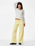 Product image thumbnail - PCSELMA LW WIDE FIT JEANS, French Vanilla | 1