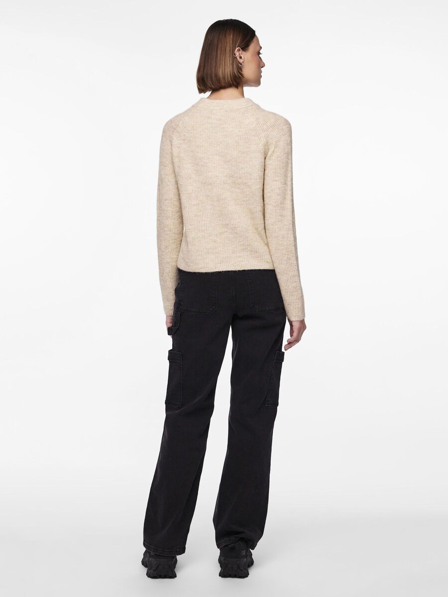 Pieces RIB PULLOVER, White Pepper, highres - 17098262_WhitePepper_004.jpg