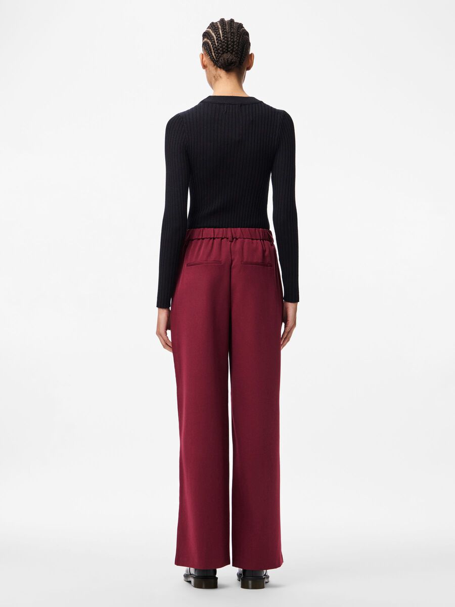 Product carousel image - PCKAMIL PANTALON À JAMBE AMPLE, Tawny Port | 2