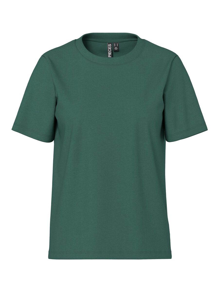 Pieces PCRIA COTTON T-SHIRT, Trekking Green, highres - 17140802_TrekkingGreen_001.jpg