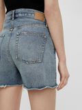 Pieces HØJTALJET DENIMSHORTS, Medium Blue Denim, highres - 17114624_MediumBlueDenim_007.jpg