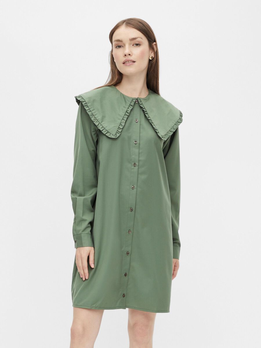 Pieces PCMARLY SHIRT DRESS, Garden Green, highres - 17122483_GardenGreen_003.jpg