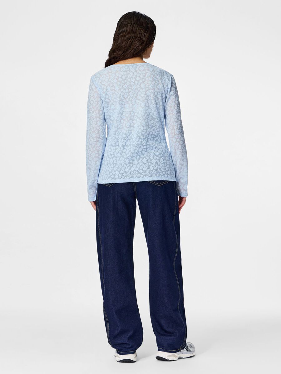 Product carousel image - PCBAISY CARDIGAN, Cashmere Blue | 2