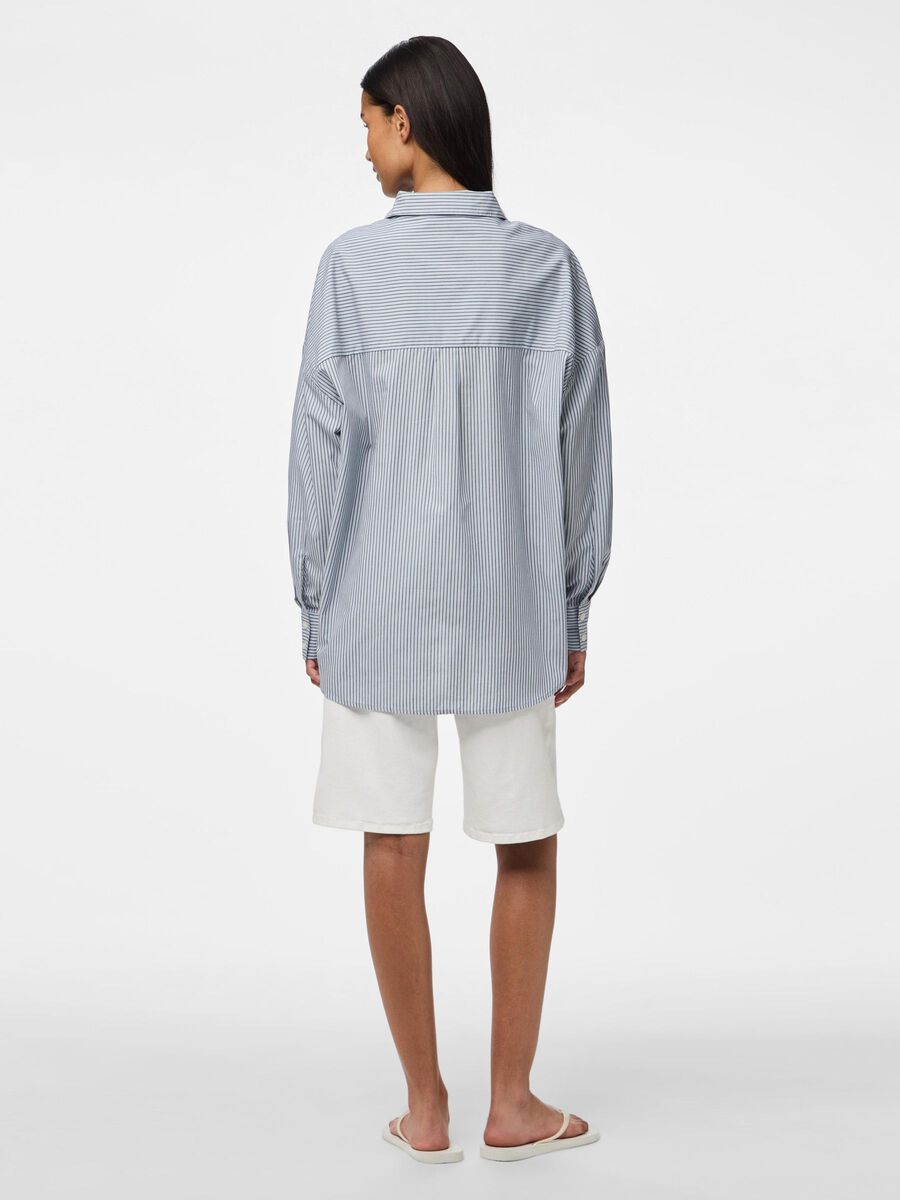 Pieces PCFELINE  STRIPED SHIRT, Cashmere Blue, highres - 17158469_CashmereBlue_1208403_004.jpg