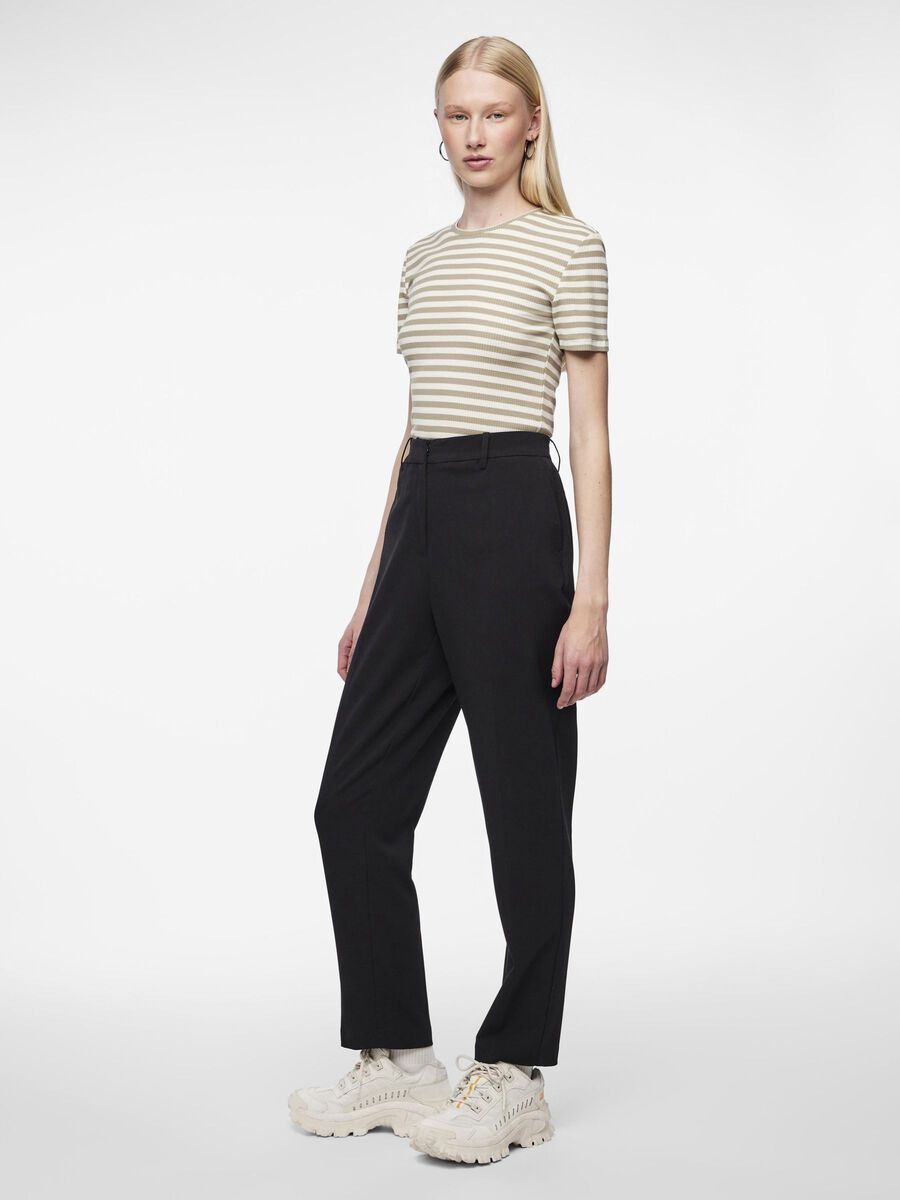 Pieces PCLUISA STRAIGHT-LEG TROUSERS, Black, highres - 17142937_Black_005.jpg