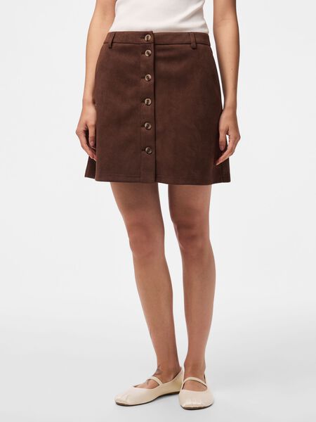 Pieces PCRAKEL BRUSHED HW  MINI SKIRT, Chicory Coffee, highres - 17165208_ChicoryCoffee_003.jpg