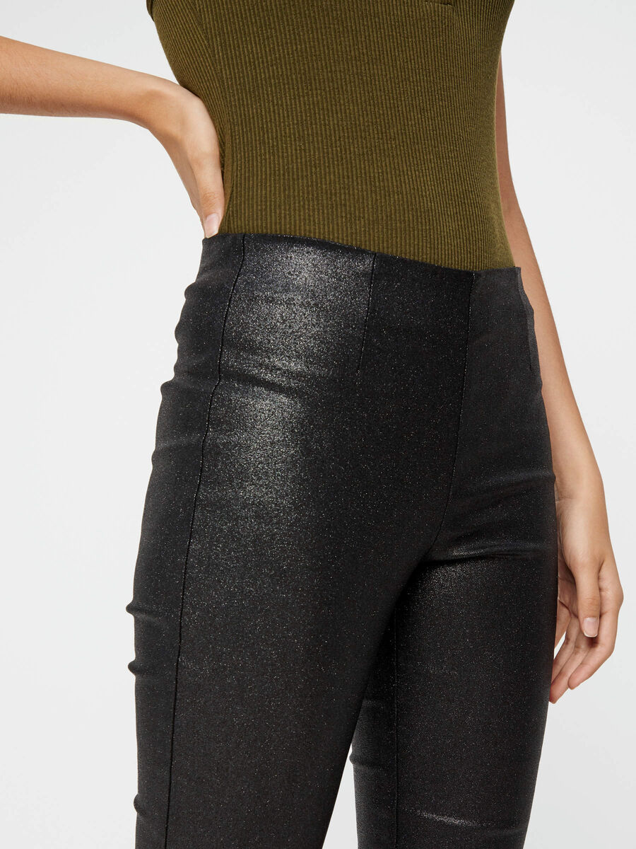 Carousel image - GL&Auml;NZENDE LEGGINGS, Black | 5