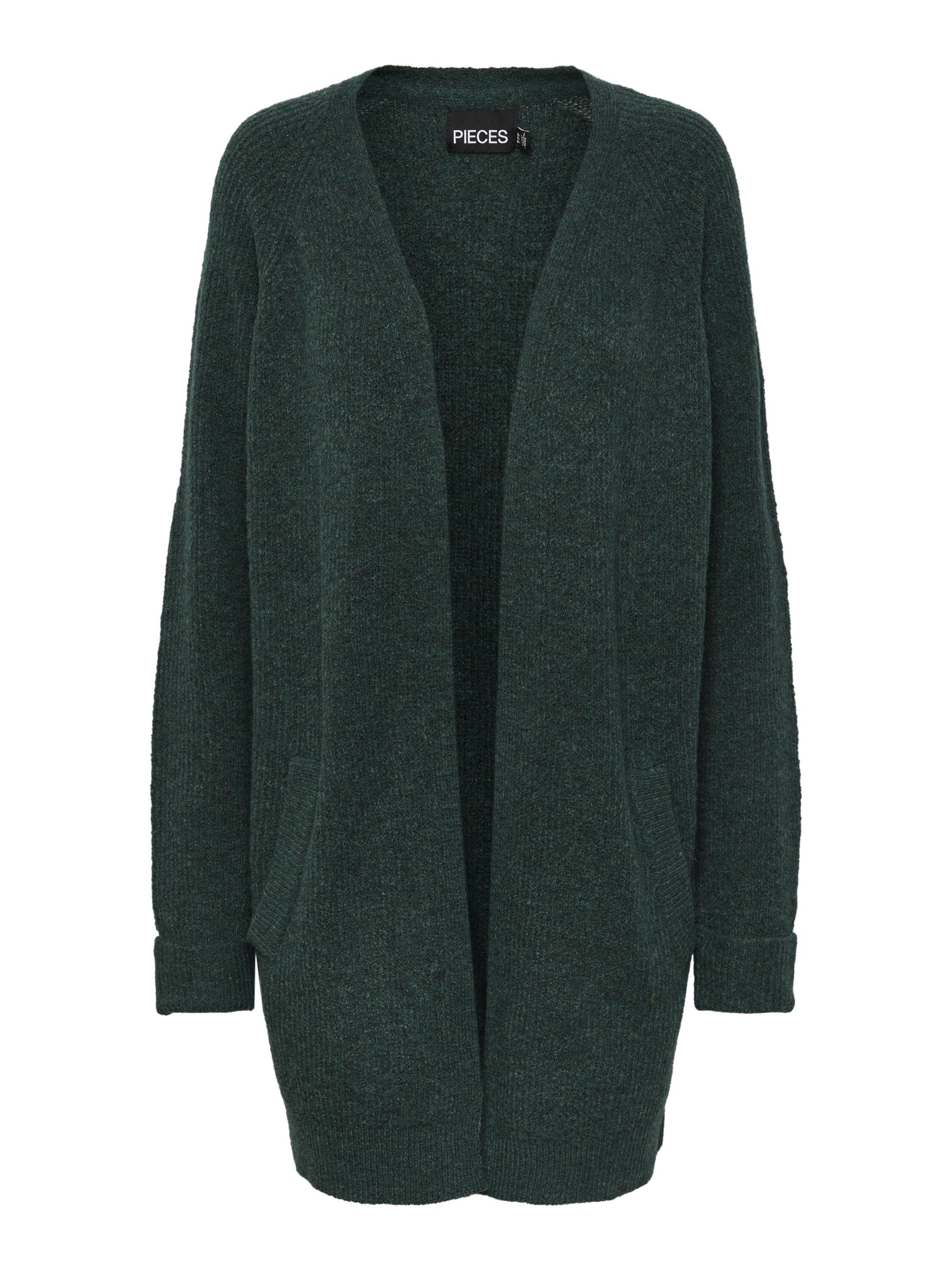Chaqueta De Punto Para Mujer Pieces – Cuello En V, Botonada Y Corte Regular, Ideal Para Días Fríos