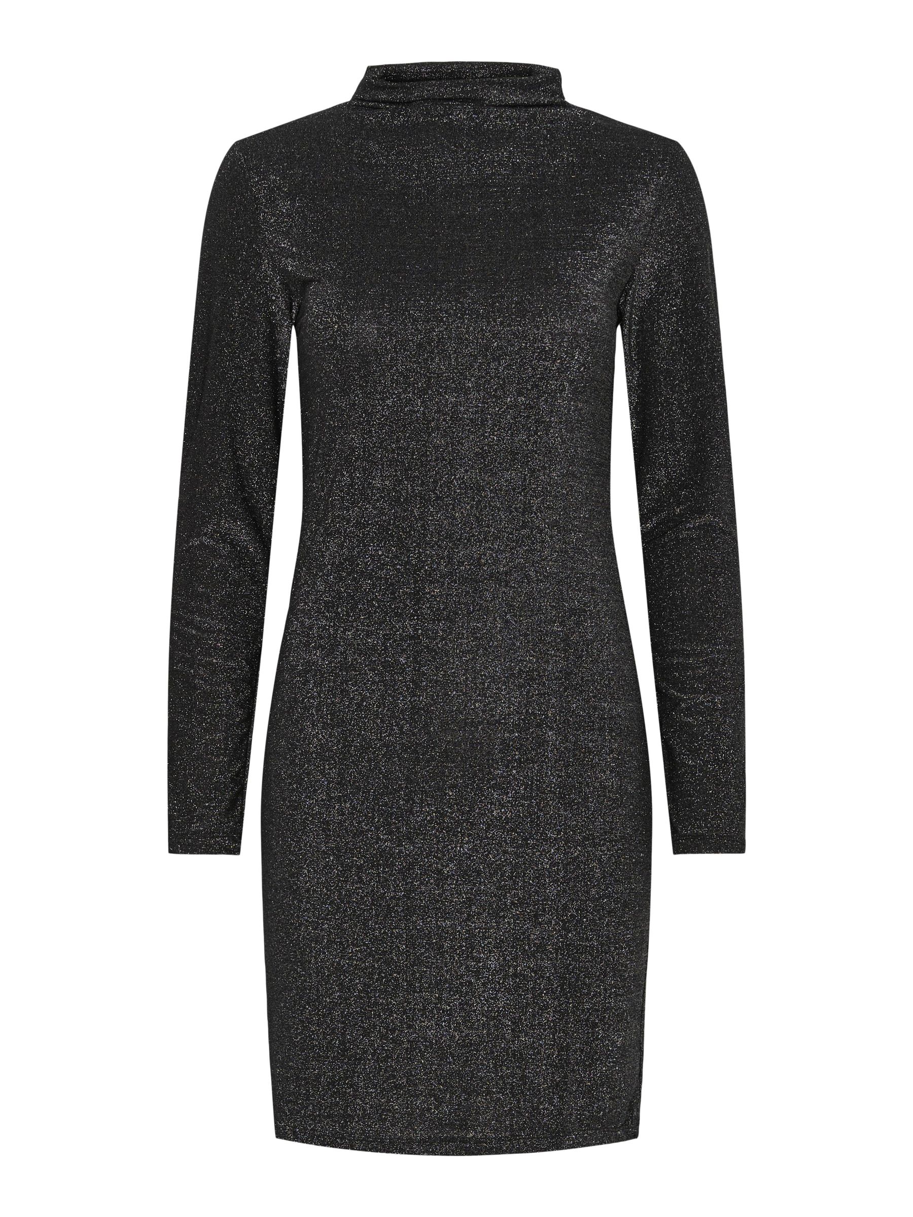 Glitter bodycon dress long sleeve clearance