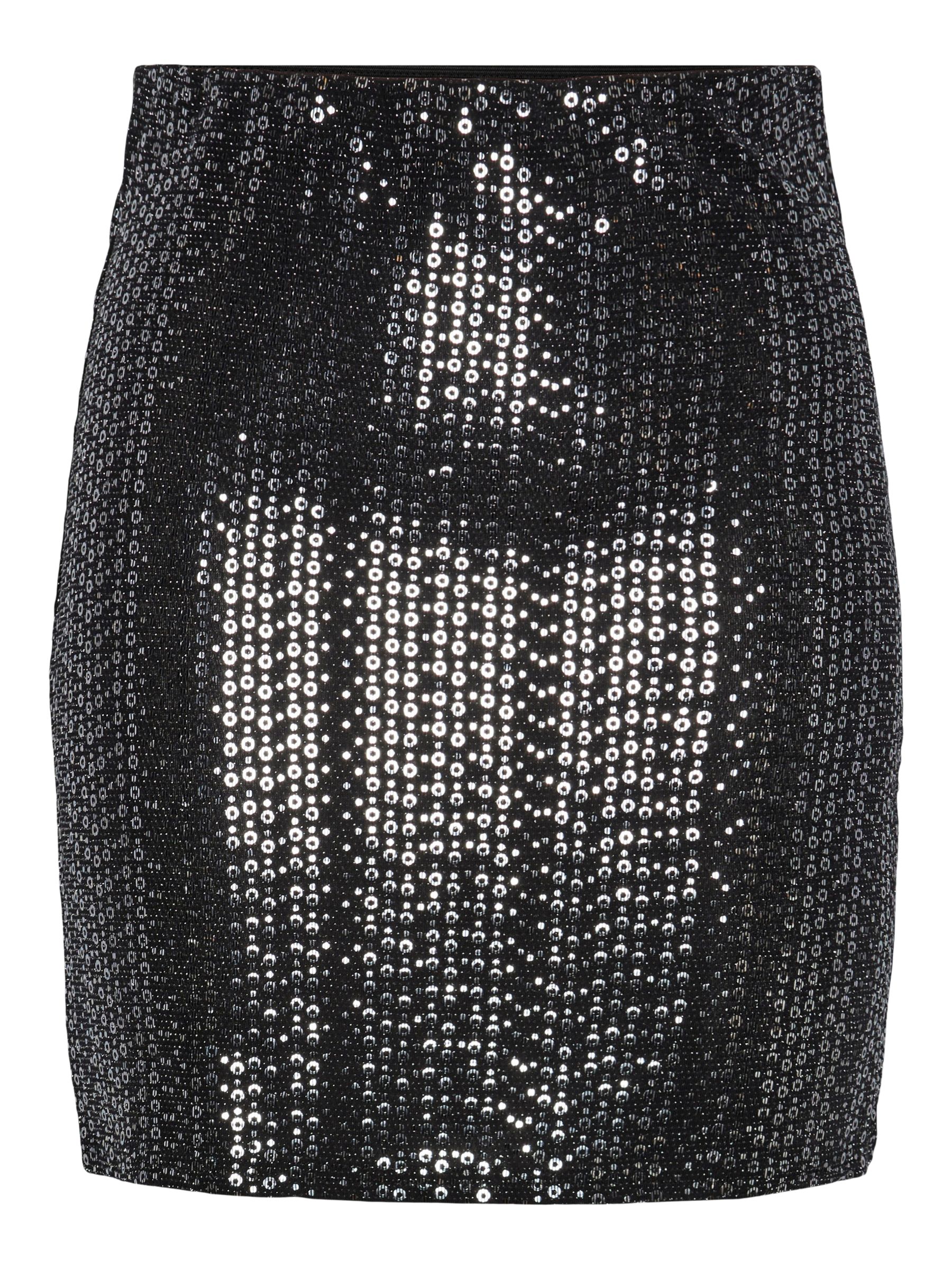 Black sequin pencil mini skirt online