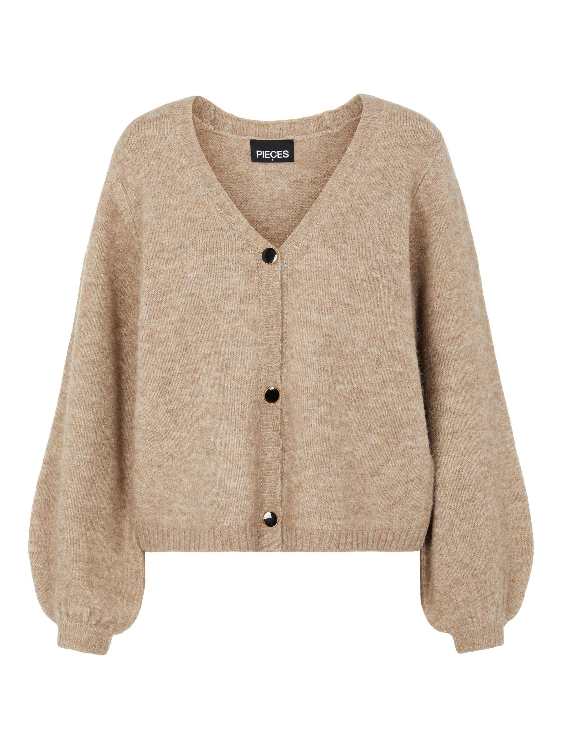 balloon sleeve short cardigan