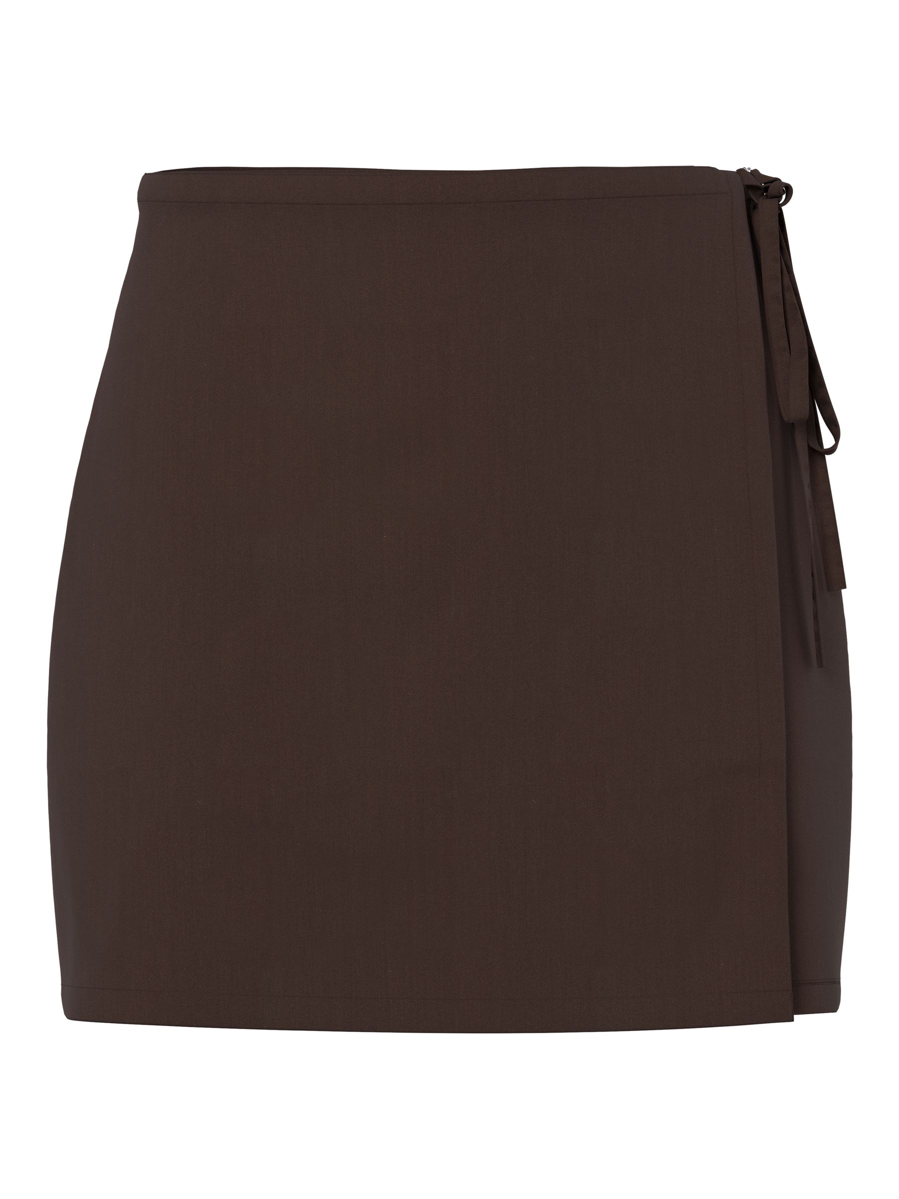 PCBOSELLA MW MINI WRAP SKIRT | Brown | PIECES® Denmark