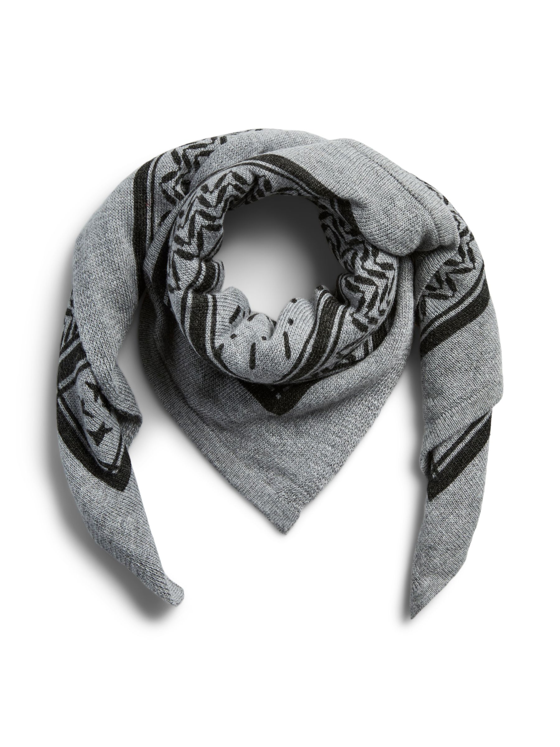 PCNOVIS SMALL SCARF | Grey | PIECES® Norway