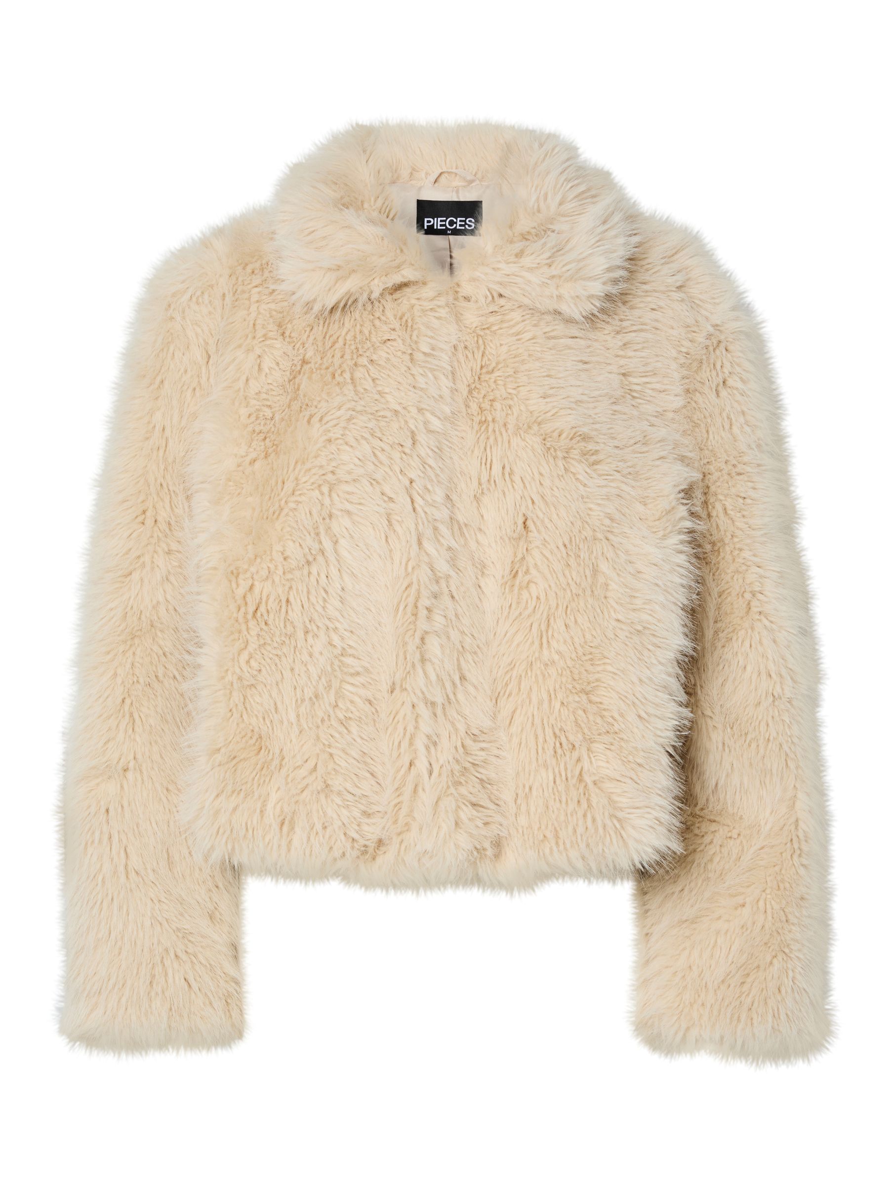 PCJILLA FLUFFY JACKET | Grey | PIECES® Spain