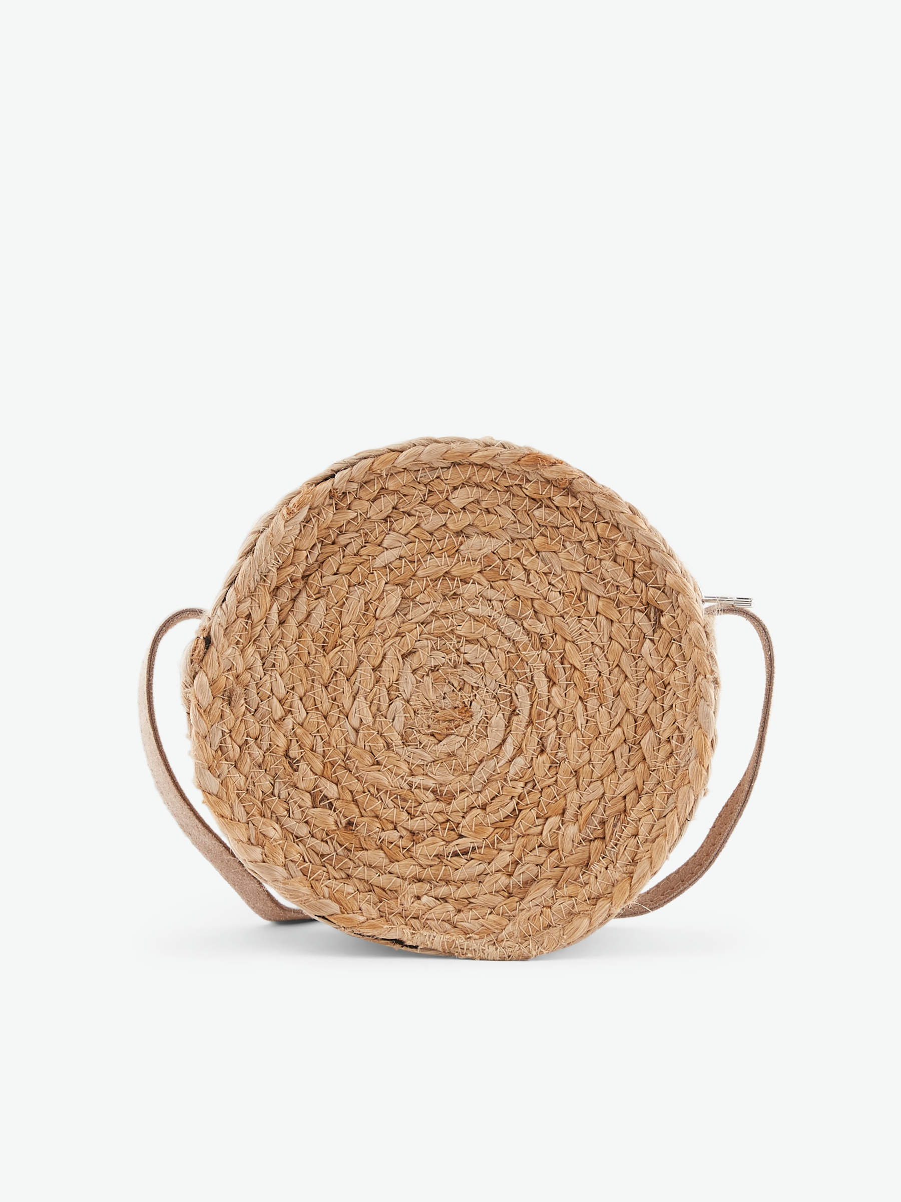 Round straw crossbody bag Pieces