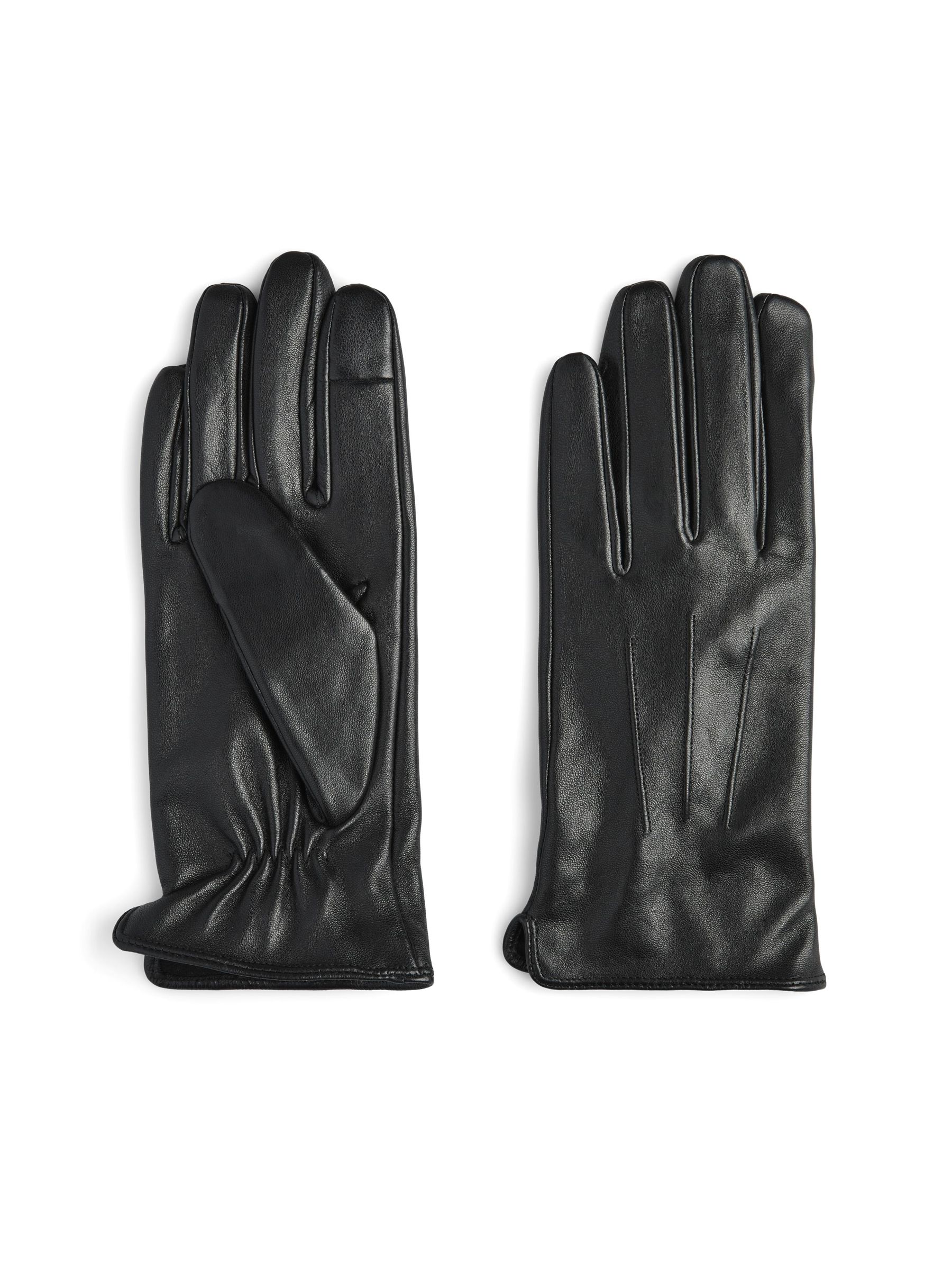 PCNELLIE LEDER HANDSCHUHE | Schwarz | PIECES Deutschland