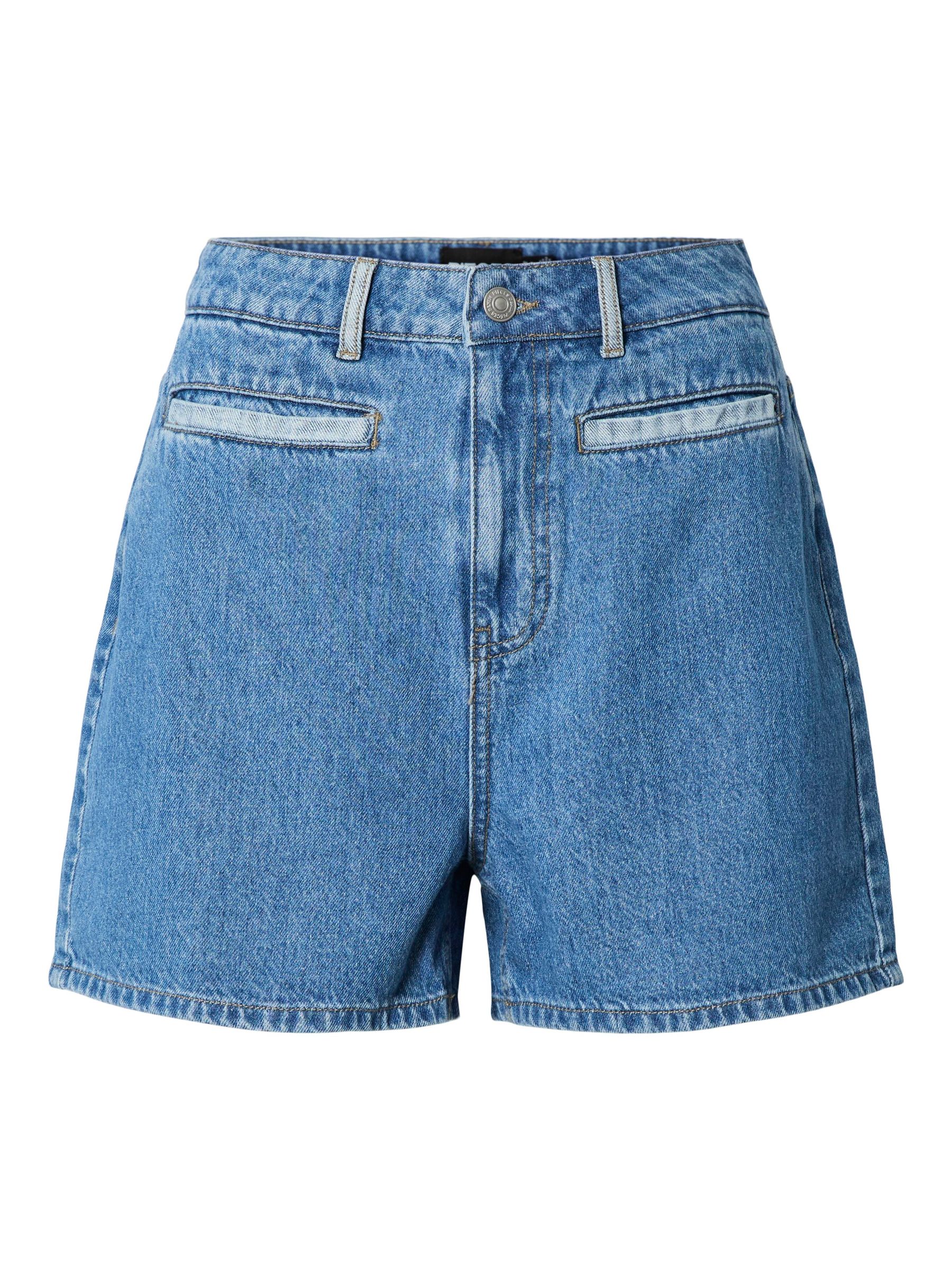 PCFIE HW PATCHWORK DENIM SHORTS | Blue | PIECES® Germany