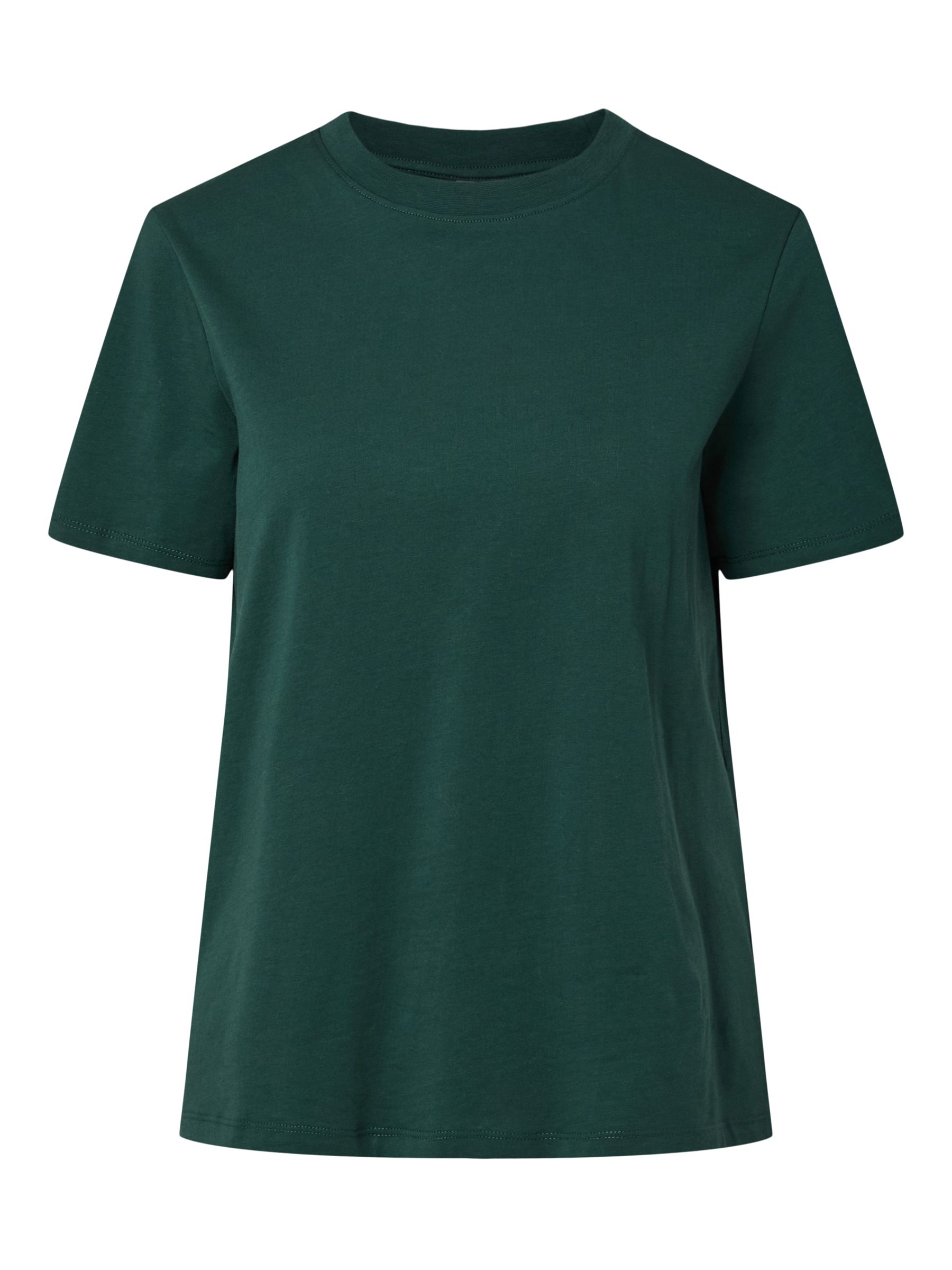PCRIA COTTON T-SHIRT | Green | PIECES® UK
