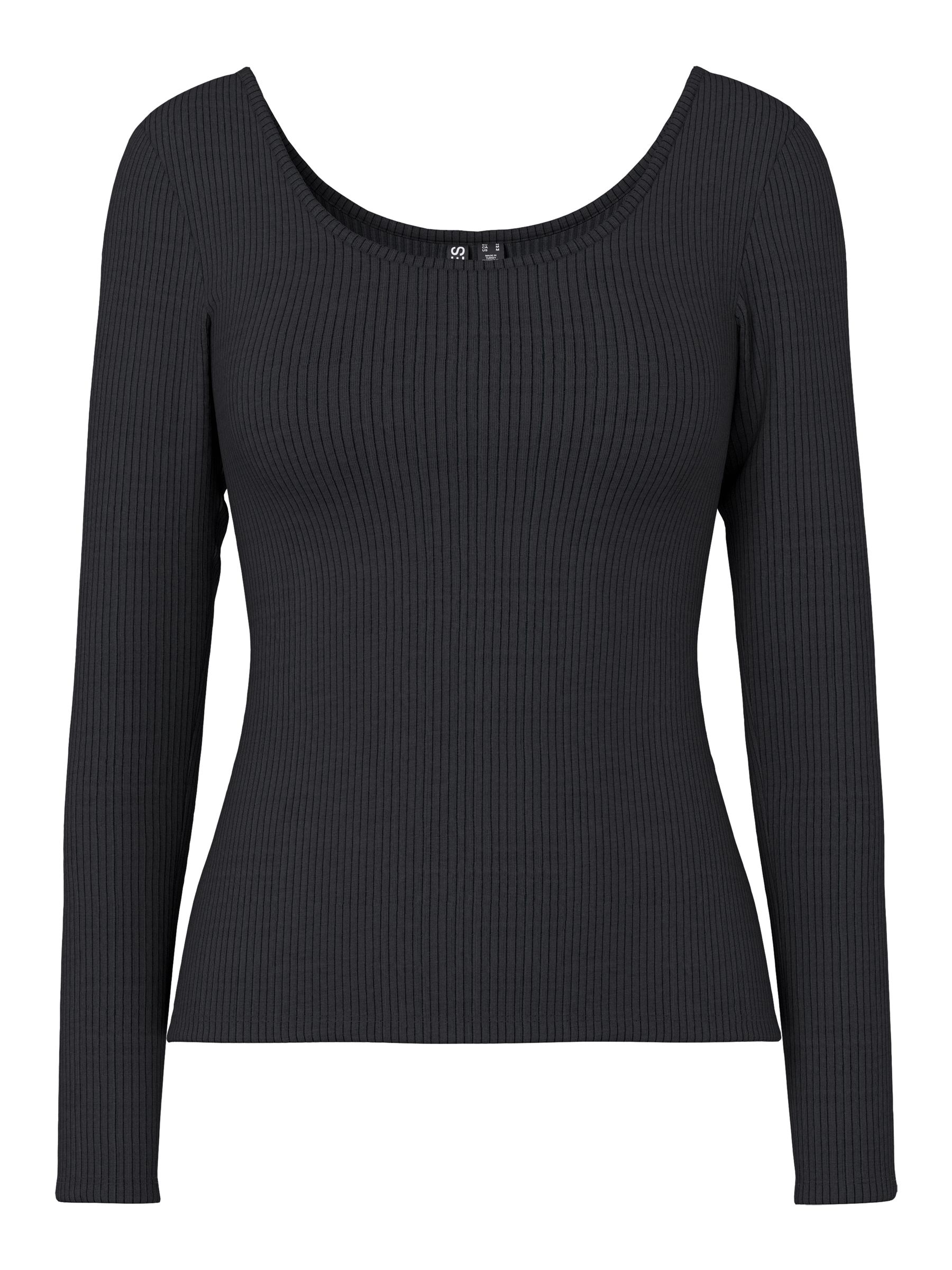 PIECES Pckitte Ls Top Noos Bc Ladies Long sleeve, Faded Denim