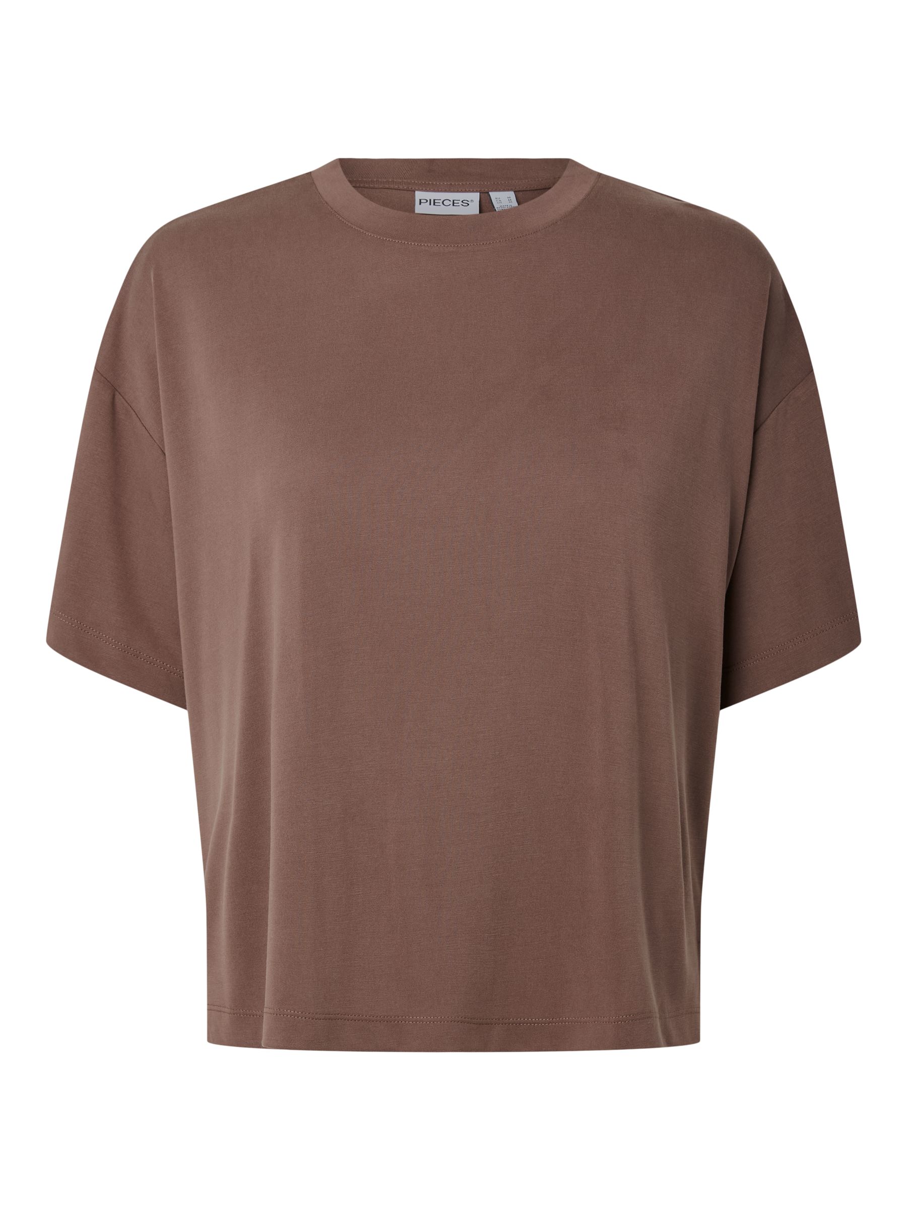 PCANORA T-SHIRT | Brown | PIECES® Finland