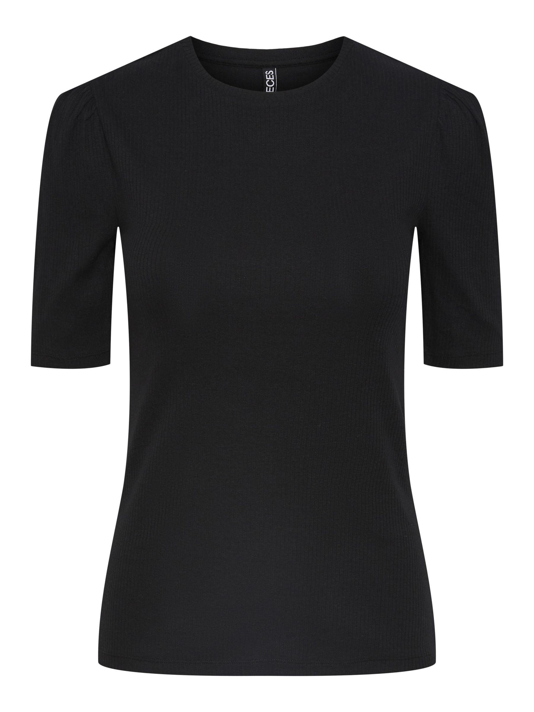 Pieces Short sleeved shirt in black