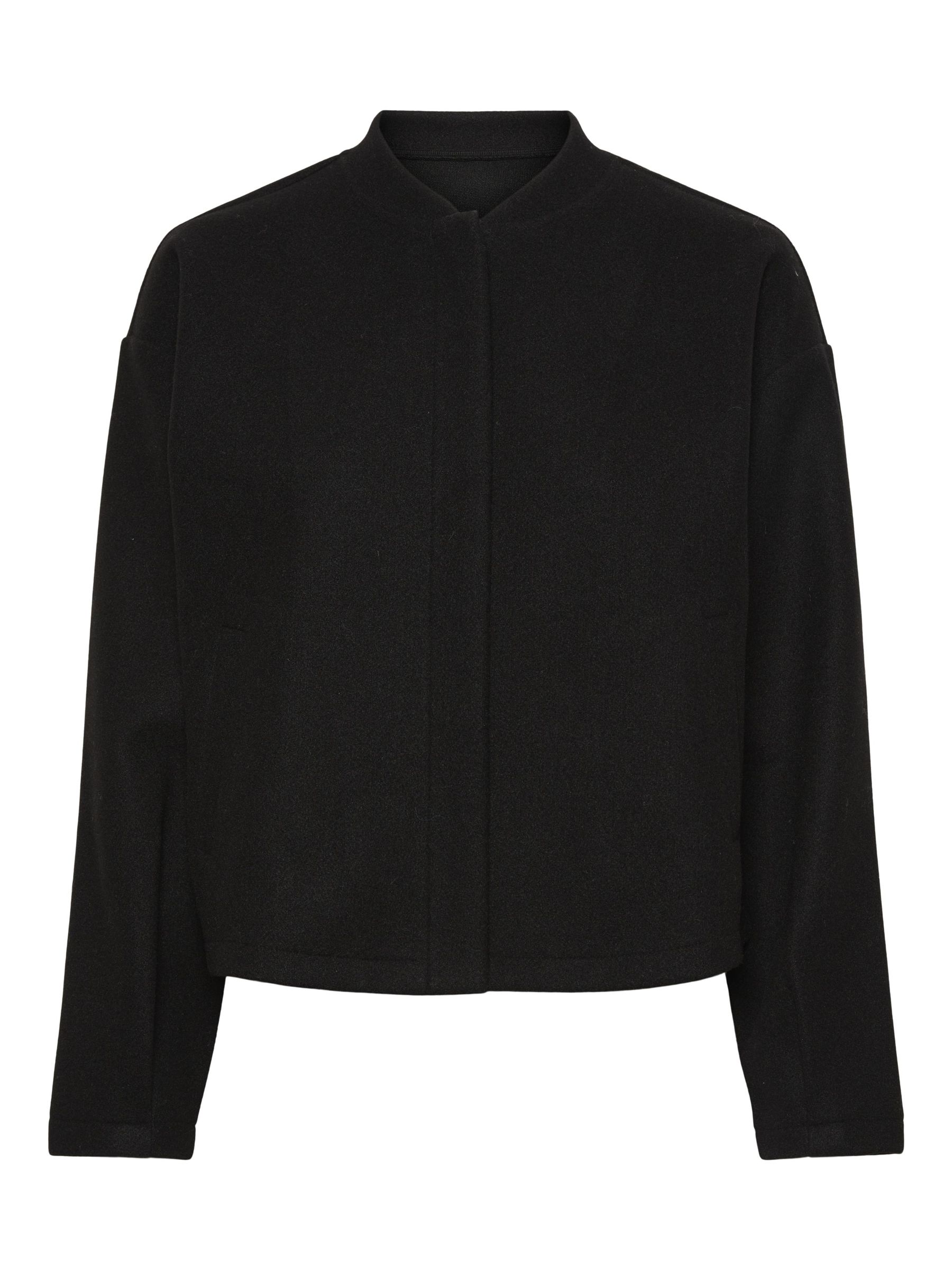 Pieces Quilted Bomber Jacket In Green