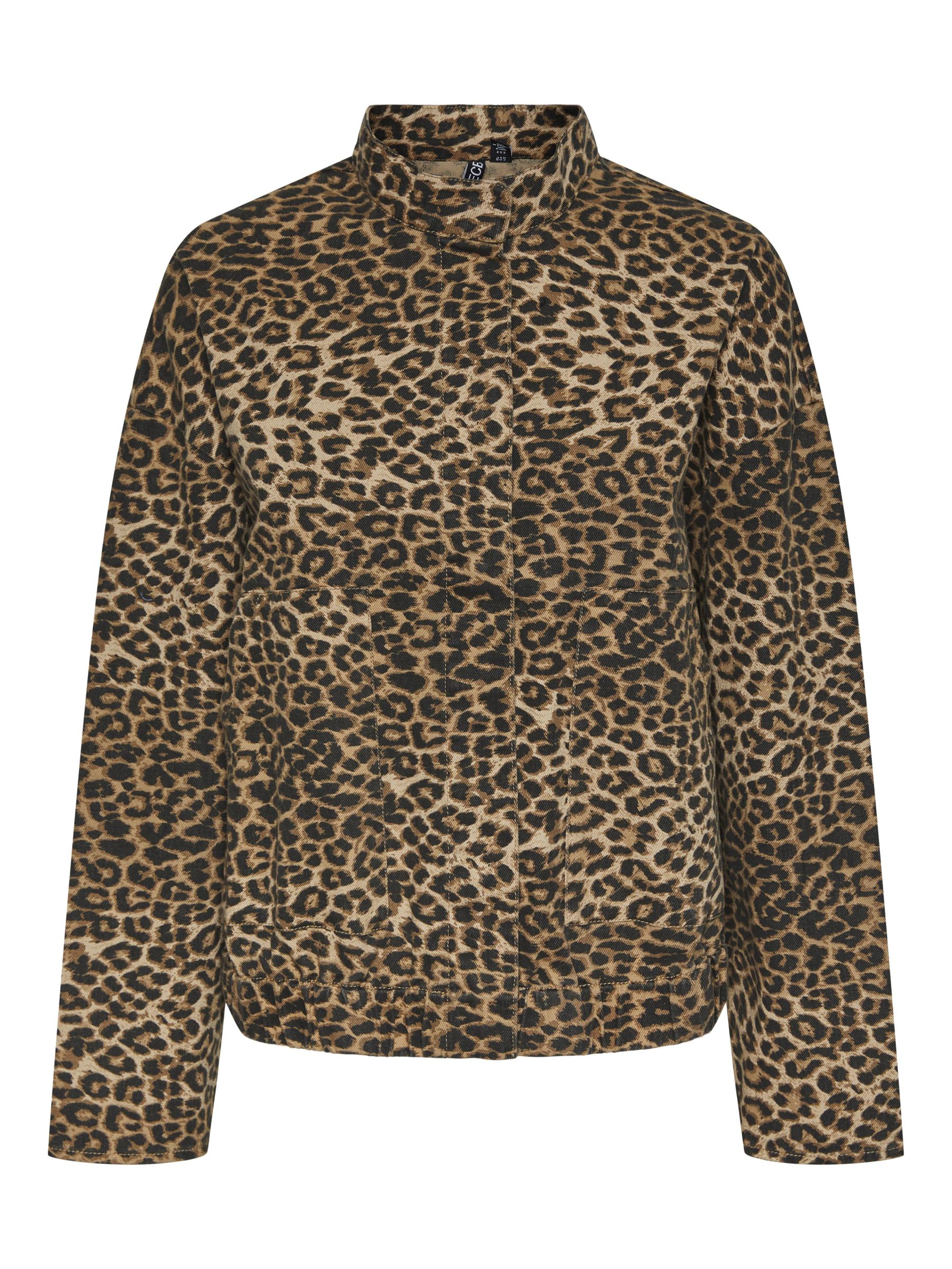 PCGINGER LEOPARD JEANSJACKE | Schwarz | PIECES® Deutschland