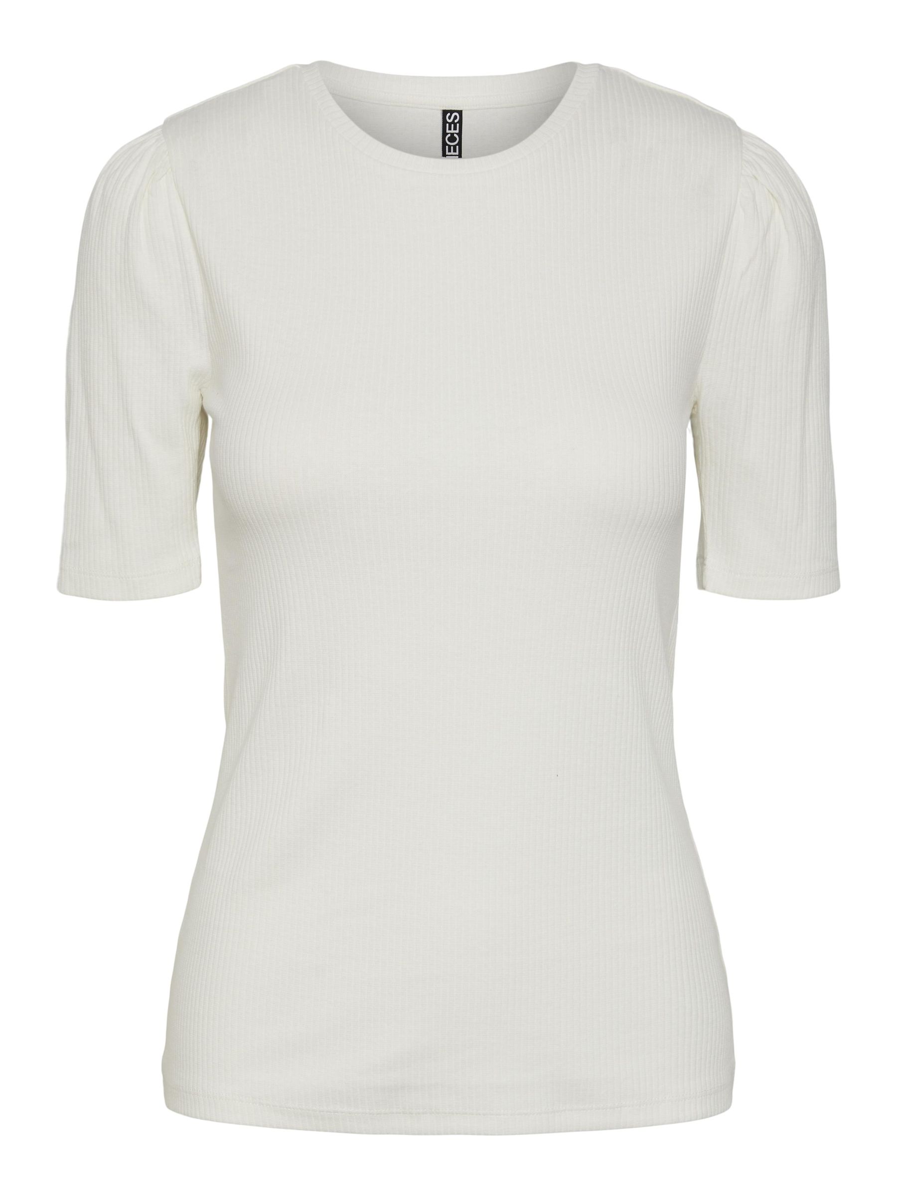 Pcruka One Shoulder Top Cloud Dancer