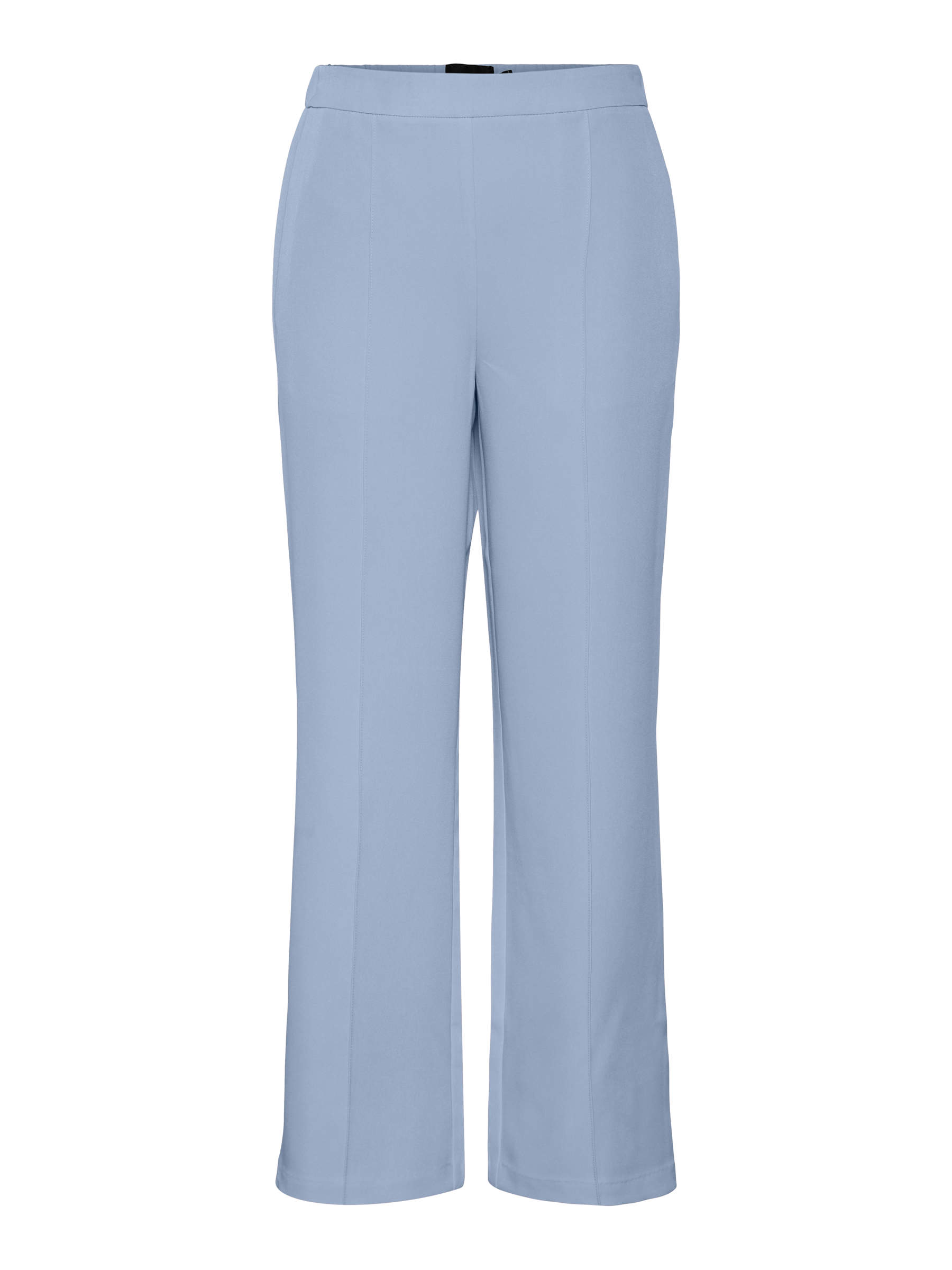 Pantalon ample taille haute - Bleu