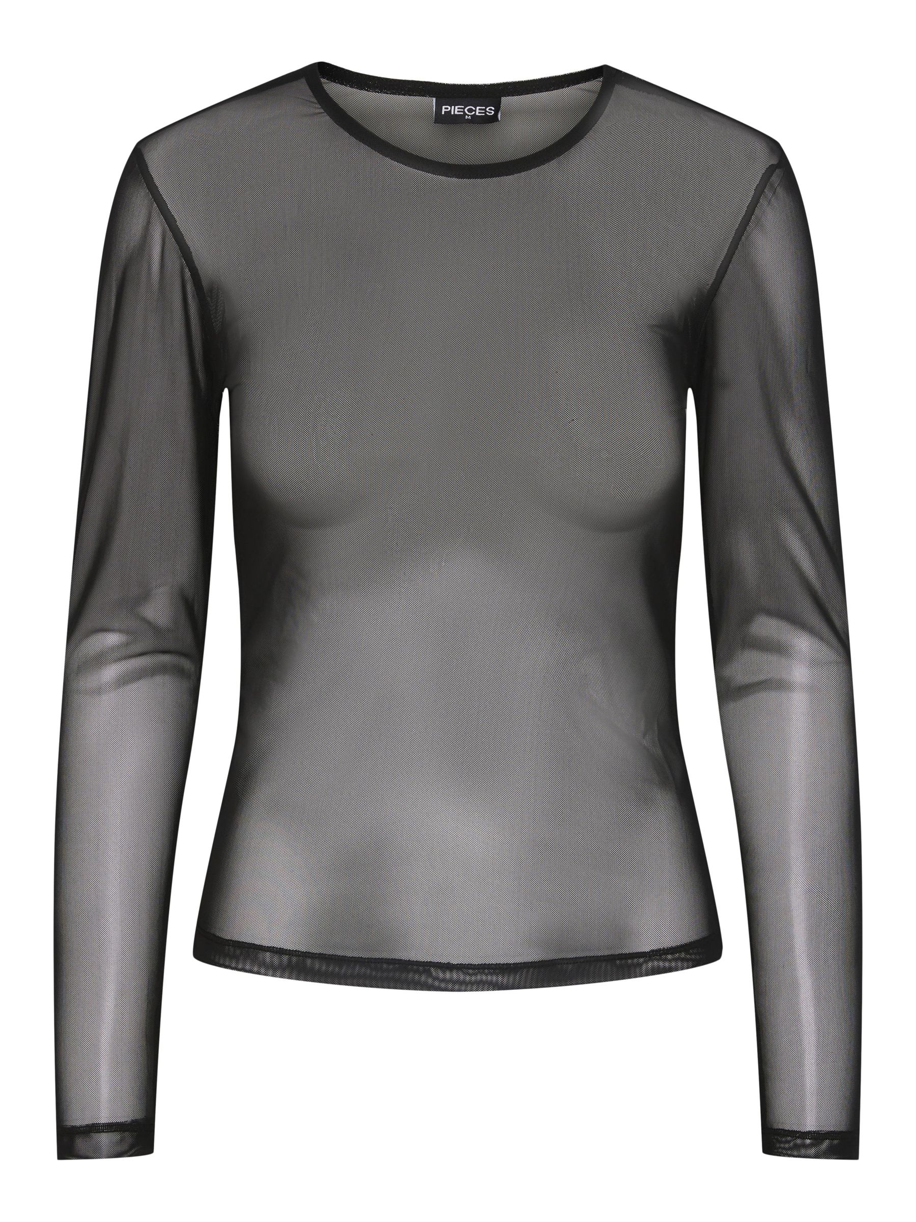 PIECES Pcnicca LS Top Noos Maglietta a Maniche Lunghe Donna